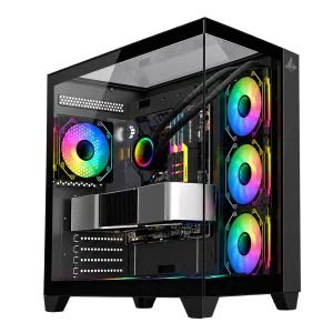 RTX 5070 Ti Gaming PC – Ryzen 7 9800X3D – SharX GX700 Black