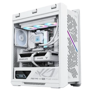 RTX 5070 Ti Gaming PC – Ryzen 7 9850X3D – ROG Strix Helios II White