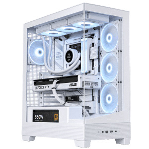 RTX 5070 Ti Gaming PC – Ryzen 9 9950X3D – ASUS A31 Plus White