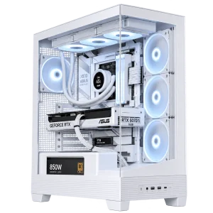 RTX 5070 Ti Gaming PC – Ryzen 9 9950X3D – ASUS A31 Plus White