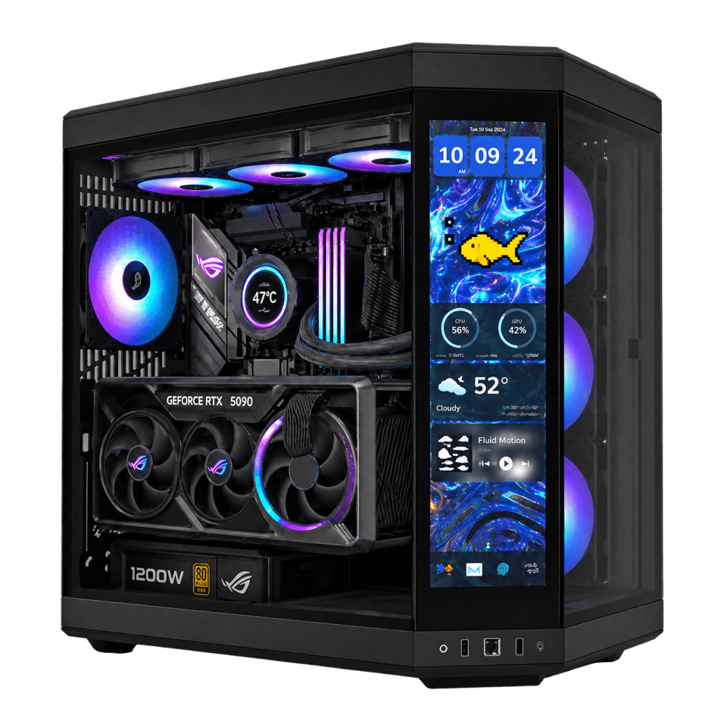 RTX 5090 Gaming PC – Ryzen 9 9950X3D2 – HYTE Y70 Touch Black