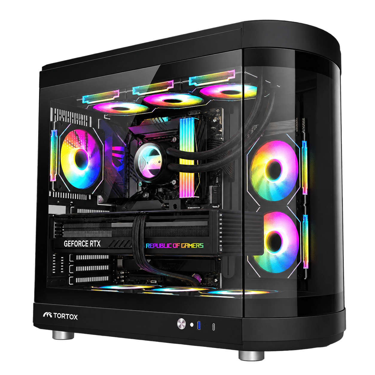 Tortox Vidrio Black case and build illustration