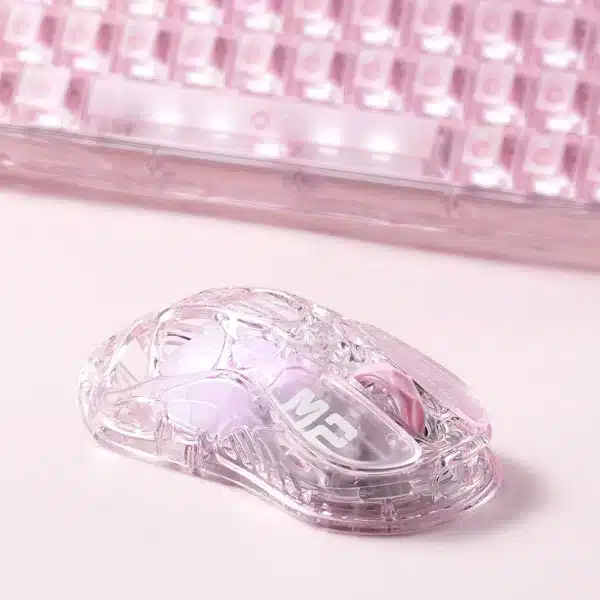 GravaStar Mercury M2 Crystal Rose Wireless Gaming Mouse – 26,000 DPI - AX Store Kuwait - 7