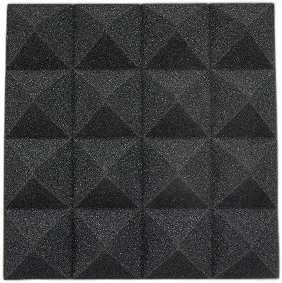 12pcs Pyramid Acoustic Foam Tile for Studio Sound Treatment