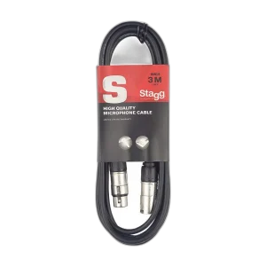 Stagg XLR to XLR Microphone Cable, 3m