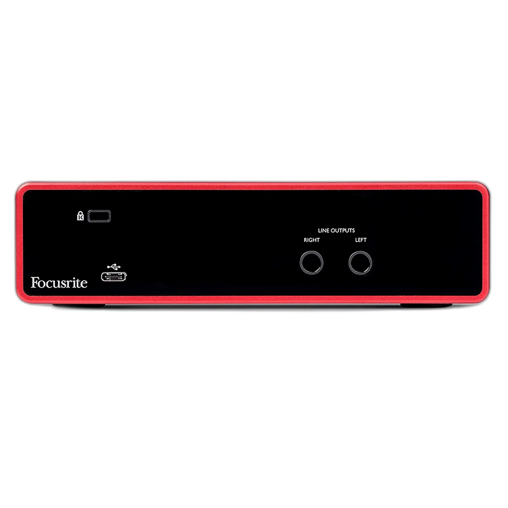 Focusrite Scarlett 2i2 3rd Gen connections and controls