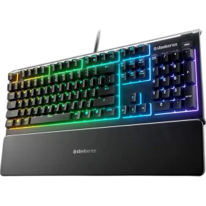 SteelSeries Apex 3 Full-Size RGB Gaming Keyboard - Black