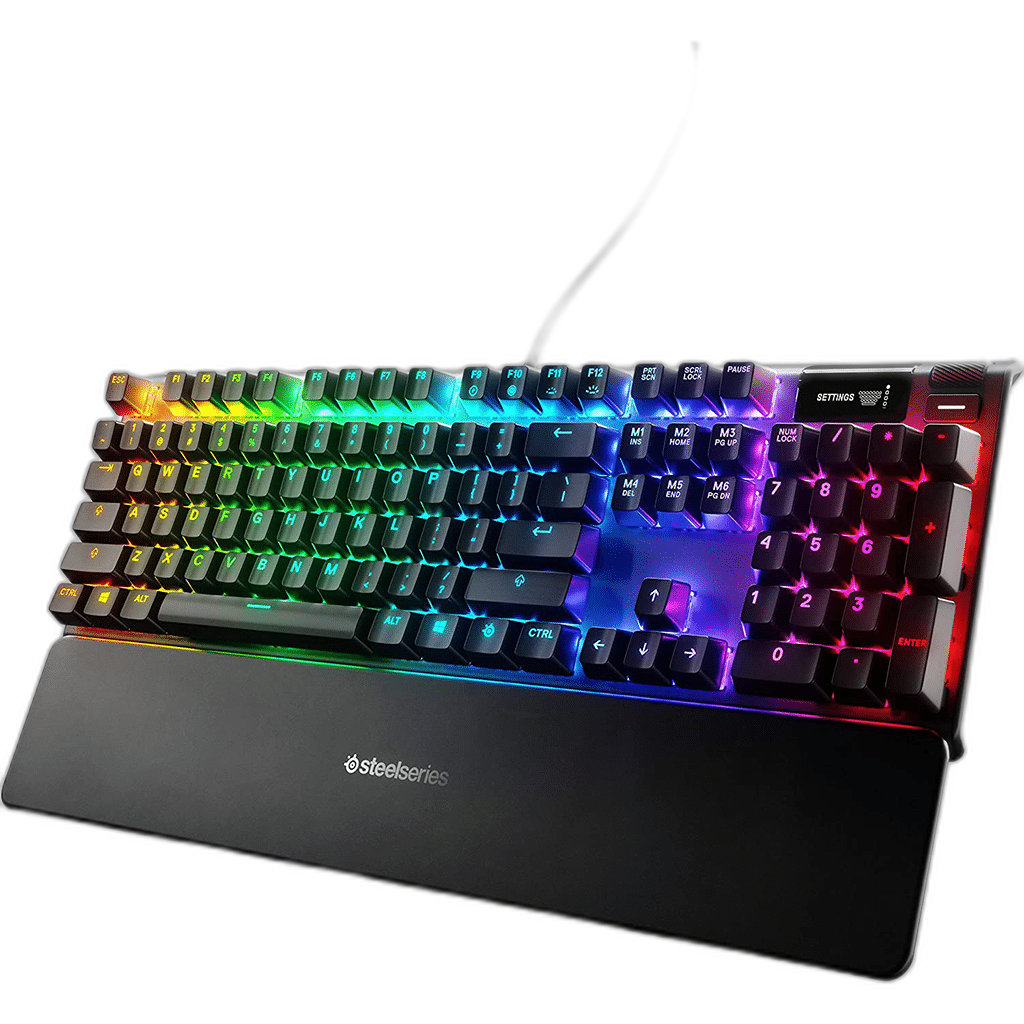 SteelSeries Apex Pro Full Size Mechanical Keyboard, Black