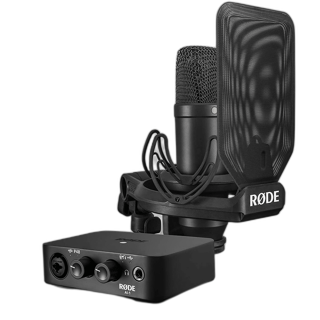 RØDE NT1 Condenser Microphone with AI-1 USB Audio Interface Pack