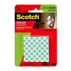 3M Scotch Heavy Duty Mounting Squares, 16 Squares