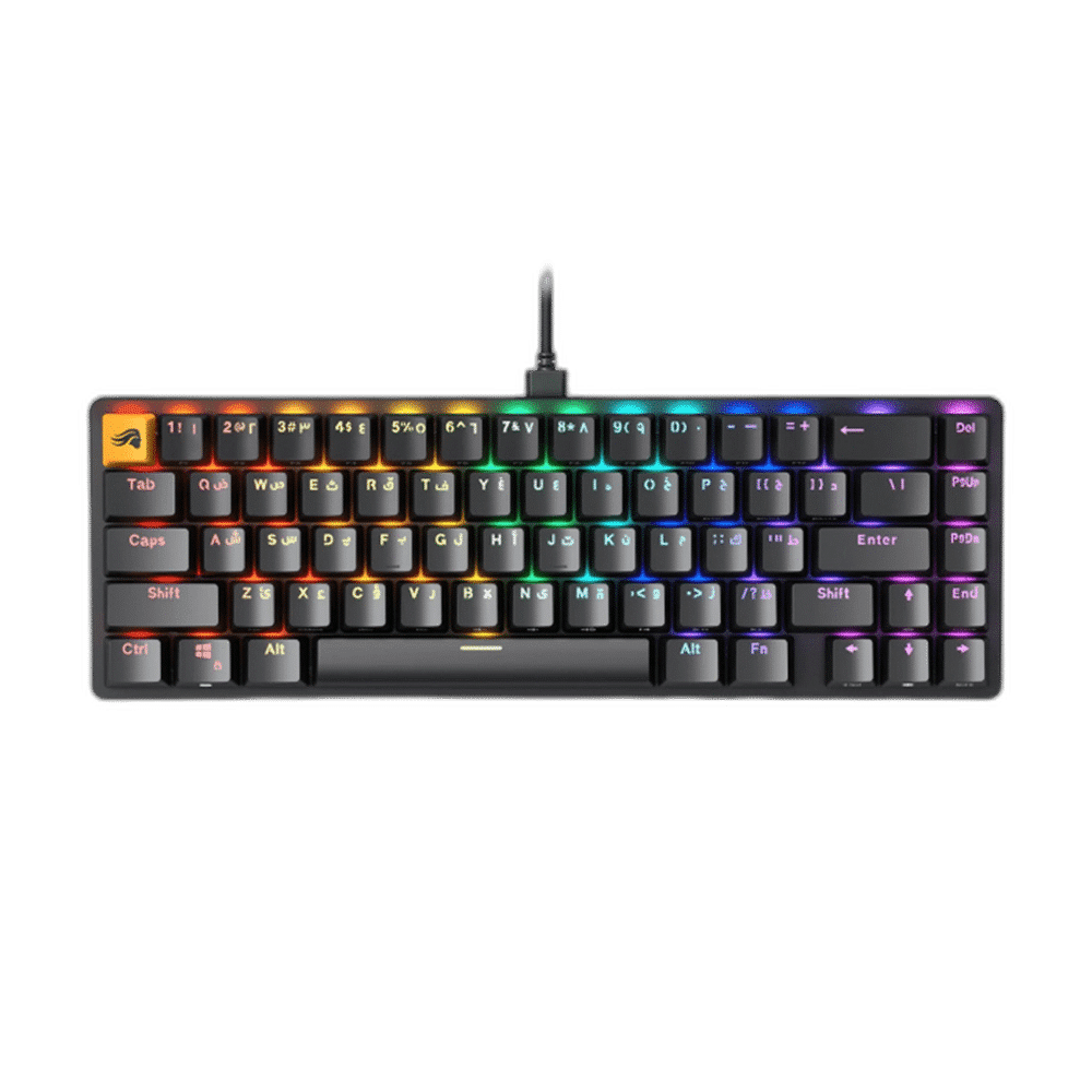 Glorious GMMK2 Full Size 96% Mechanical Keyboard (Arabic), Black/White