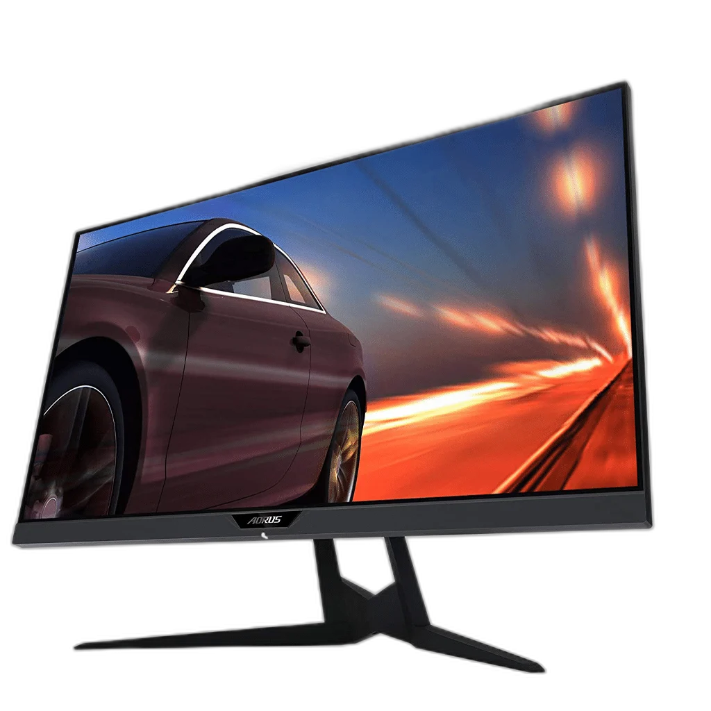 GIGABYTE AORUS FI27Q-X gaming monitor clean front angle