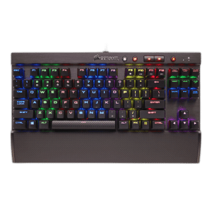 Corsair K65 RGB RAPIDFIRE Tenkeyless Mechanical Keyboard, Black