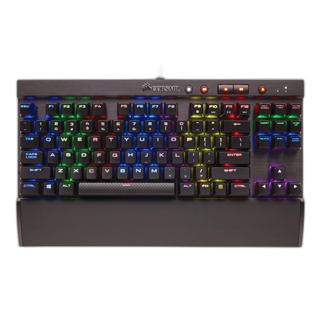 Corsair K65 RGB RAPIDFIRE Tenkeyless Mechanical Keyboard, Black