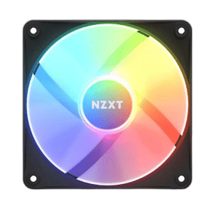 NZXT F120 RGB Core 120mm Case Fan, Black with RGB Lighting