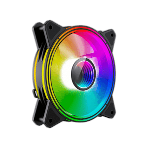 GameMax FN-12 Rainbow-Q-Infinity 120mm ARGB Fan, Black