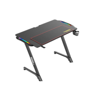Twisted Minds Z Shaped RGB Gaming Desk, Ergonomic Design
