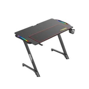 Twisted Minds Z Shaped RGB Gaming Desk, Ergonomic Design