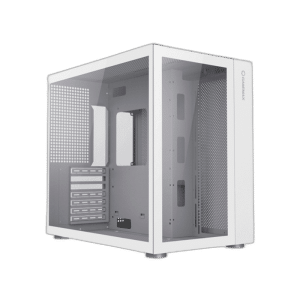 GameMax Infinity ATX Mid Tower Case, Tempered Glass, White