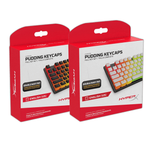 HyperX Pudding Double-Shot PBT Keycaps - 104-Key US Set