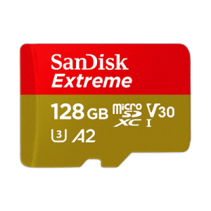 SanDisk Extreme 128 GB microSDXC Memory Card + SD Adapter