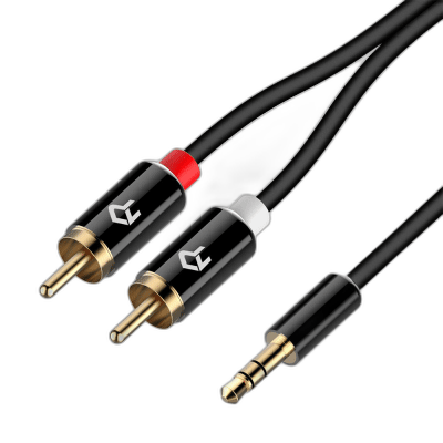 Rankie 3.5mm to 2-Male RCA Adapter Audio Stereo Cable, 2m
