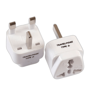 2 Pack UK Travel Adapter for Type G Plug