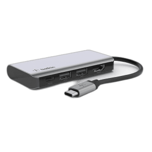 Belkin USB C 4-in-1 MultiPort Adapter, 4K HDMI 100W