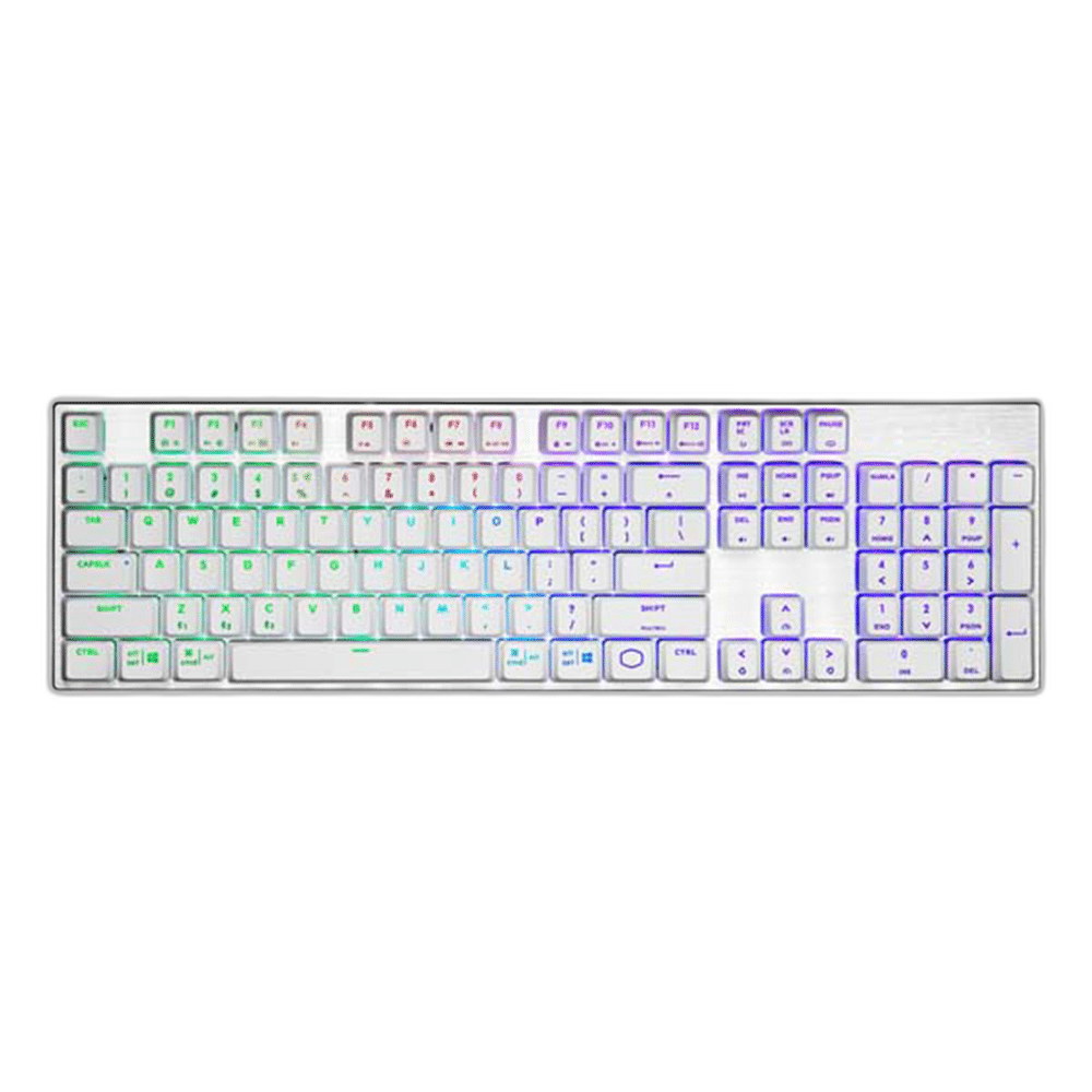 Cooler Master SK653 Wireless Low Profile Mechanical Keyboard, Silver