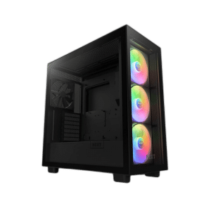 NZXT H7 Elite Premium ATX Mid Tower Case - Black with 7 RGB Fans