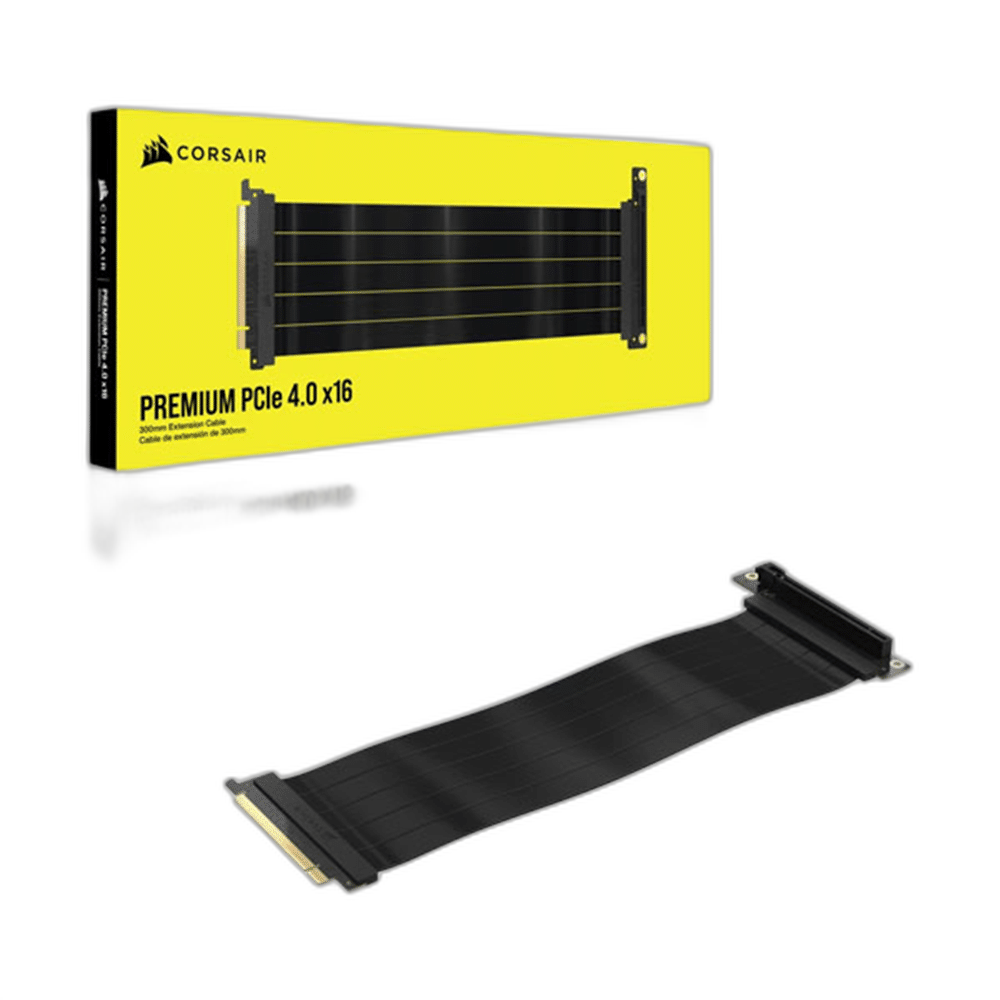 Corsair Premium PCIe 4.0 x16 Extension Cable, 300mm