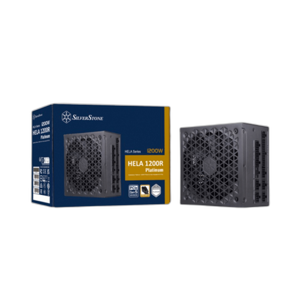 Silver Stone Hela Series 1200R ATX 1200W Power Supply - Black