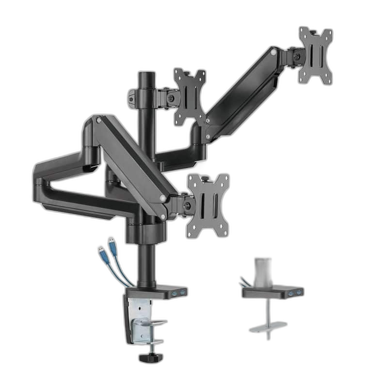 Twisted Minds Triple Monitor Arm 17"-27" Black