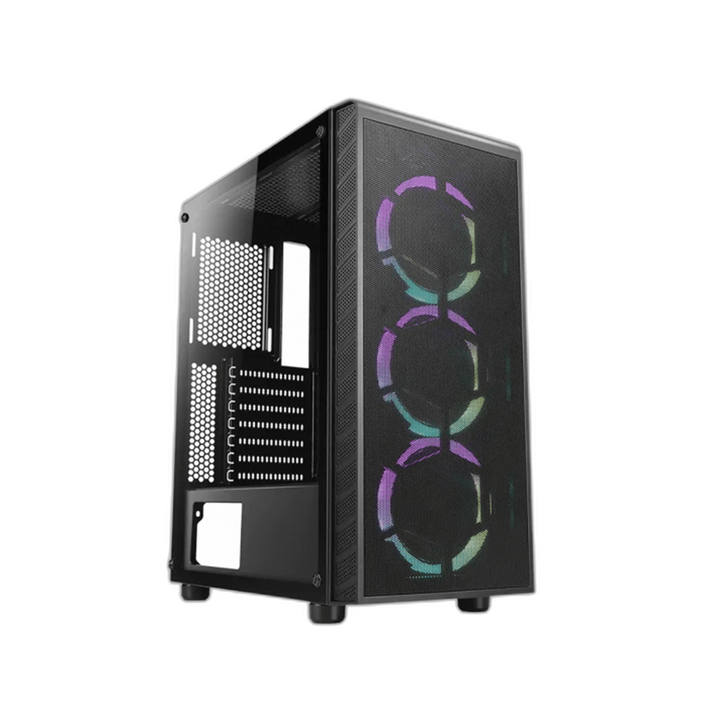 Azza Prime ATX Mid-Tower Case With 3 ARGB Fans
