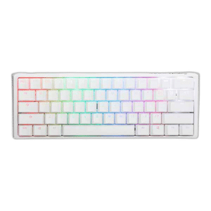 Ducky One 3 Mini Blue Switch RGB Hot-Swap Mechanical Keyboard, Aura White & Black