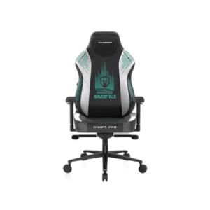 DXRacer Craft Pro Immortals Gaming Chair Ergonomic Support, Black/White