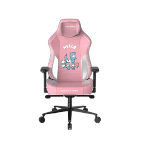 DXRacer Craft Pro Hello Cat Ergonomic Gaming Chair - Pink