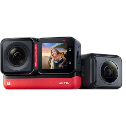 Insta360 ONE RS Twin Edition camera and 360 Lens