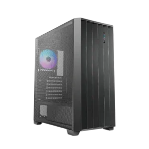 AZZA Legionaire ATX Mid Tower Gaming Case with 4 ARGB Fans - Black