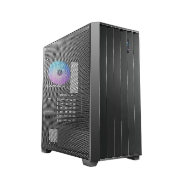 AZZA Legionaire ATX Mid Tower Gaming Case with 4 ARGB Fans - Black