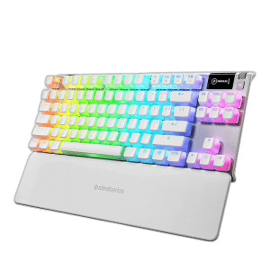 SteelSeries Apex 7 TKL GHOST Tenkeyless Keyboard, White