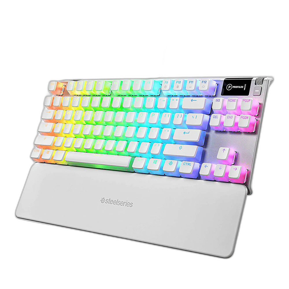 SteelSeries Apex 7 TKL GHOST Tenkeyless Keyboard, White