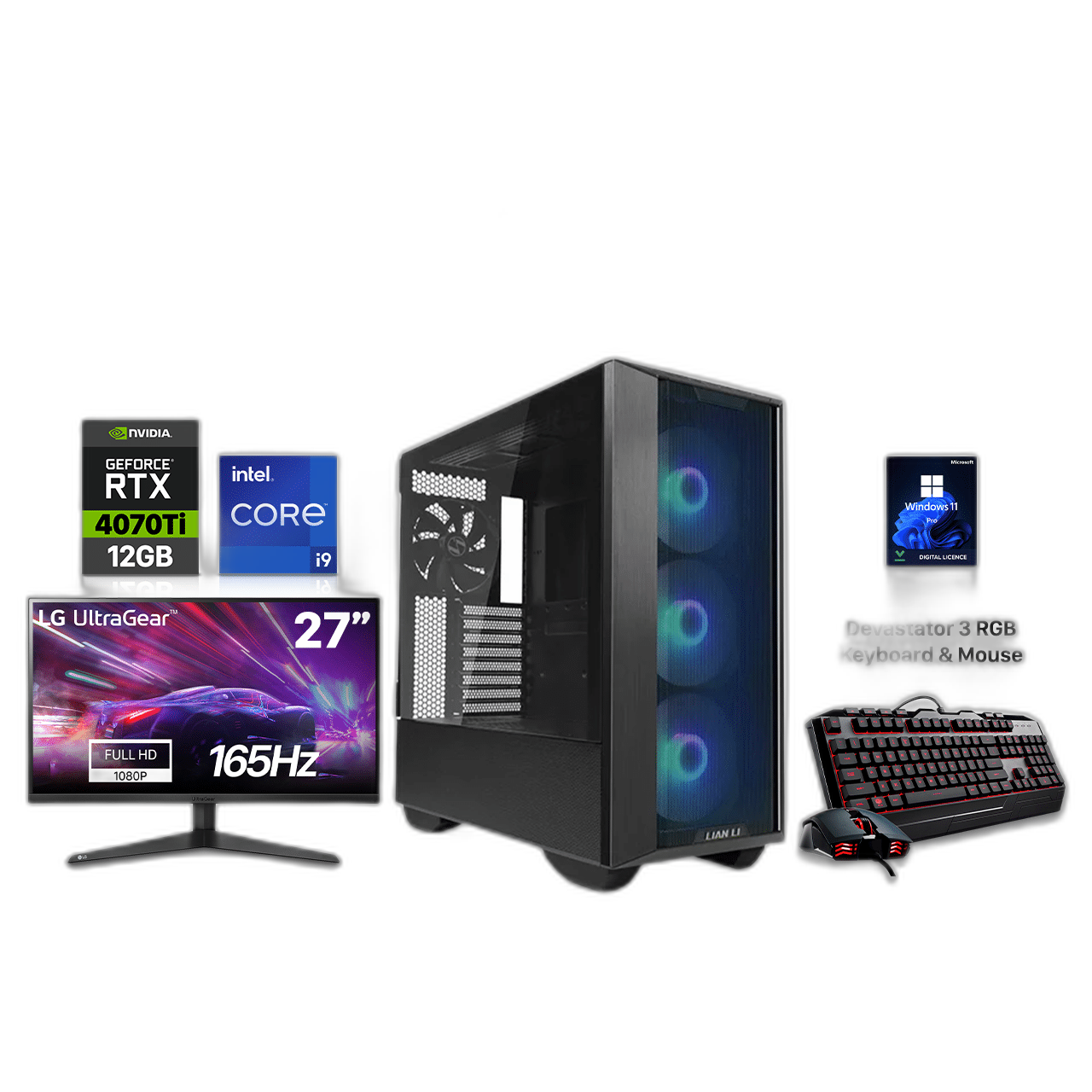 RTX 4070 Ti Gaming PC, i9-13900KF