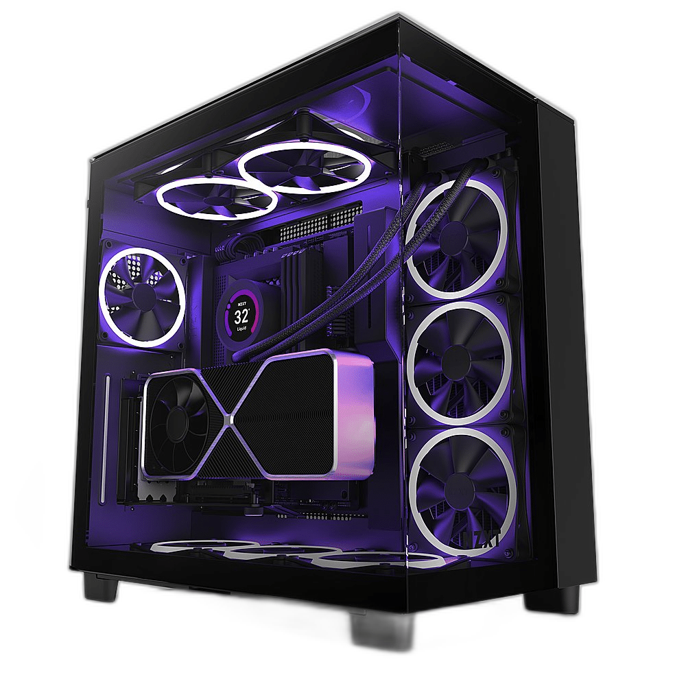 NZXT H9 Elite ATX Mid Tower Case with RGB Fans