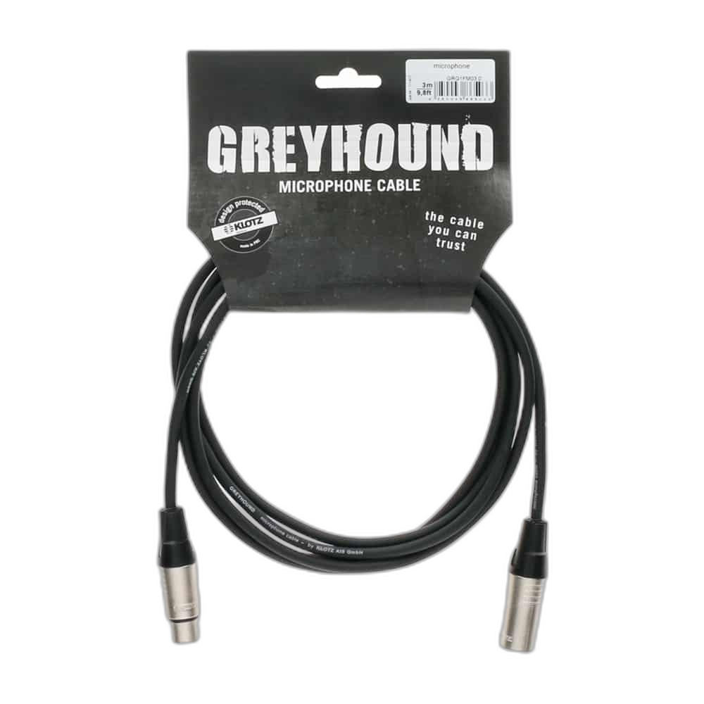 Klotz Greyhound Microphone Cable, XLR to XLR, 5M