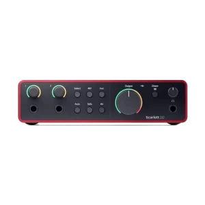 Focusrite Scarlett 2i2 4th Gen USB Audio Interface, 120dB Dynamic Range