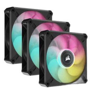 Corsair iCUE ML120 RGB ELITE 120mm Fan, 3-Pack - Black