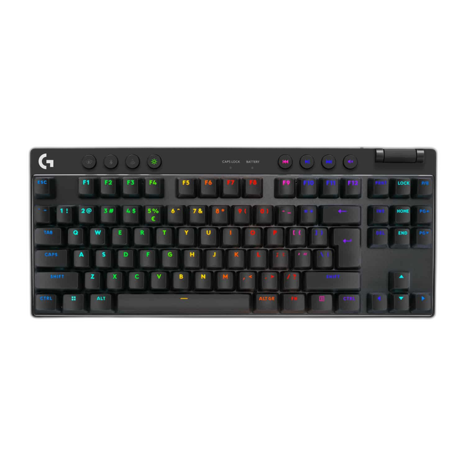 Logitech Pro X TKL Light Speed PRO Wired Mechanical Gaming Keyboard, Black