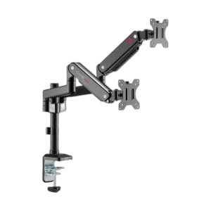 GAMEON Pole Mounted Gas Spring Dual Monitor Arm 17" - 32"