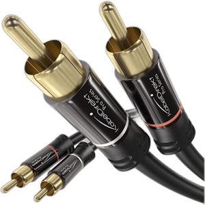 KabelDirekt RCA Cable, 0.5m 2 to 2 RCA/phono